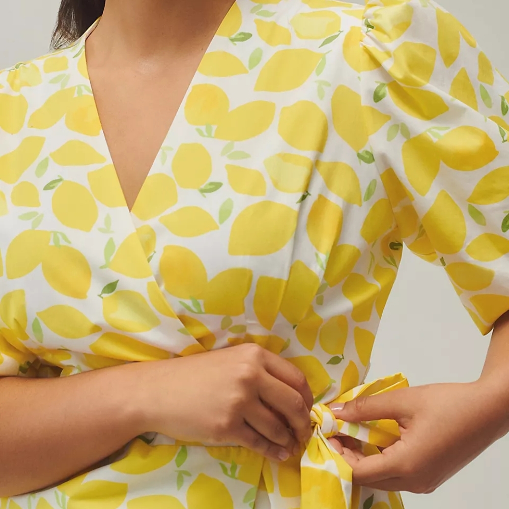 NewTags🍋🍋🍋Yellow Wrap Dress
